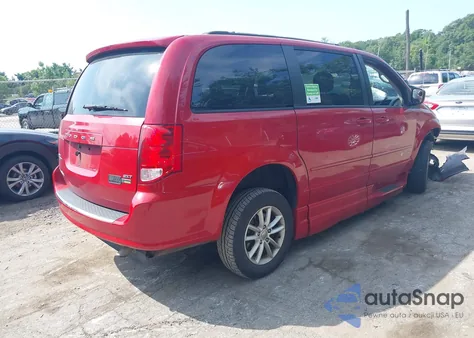 2015 Dodge Grand Caravan Sxt из США, поврежденный, VIN 2C4RDGCG1FR712304